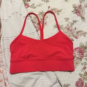 Lululemon flow y nulu longline sports bra size 8 lipgloss